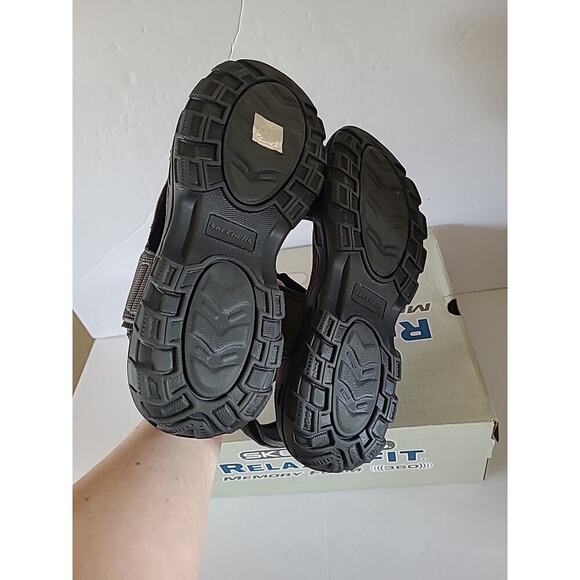 Skechers Mens SZ 11 Garver Louden Brown Outdoor Sandals Adjustable Relaxed Fit - Picture 8 of 10